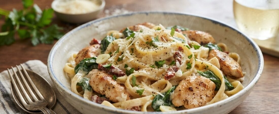 Creamy Garlic Chicken Pasta: A Quick Delight