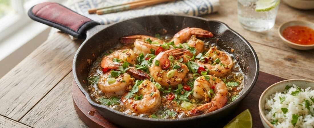Thai Garlic Butter Prawns