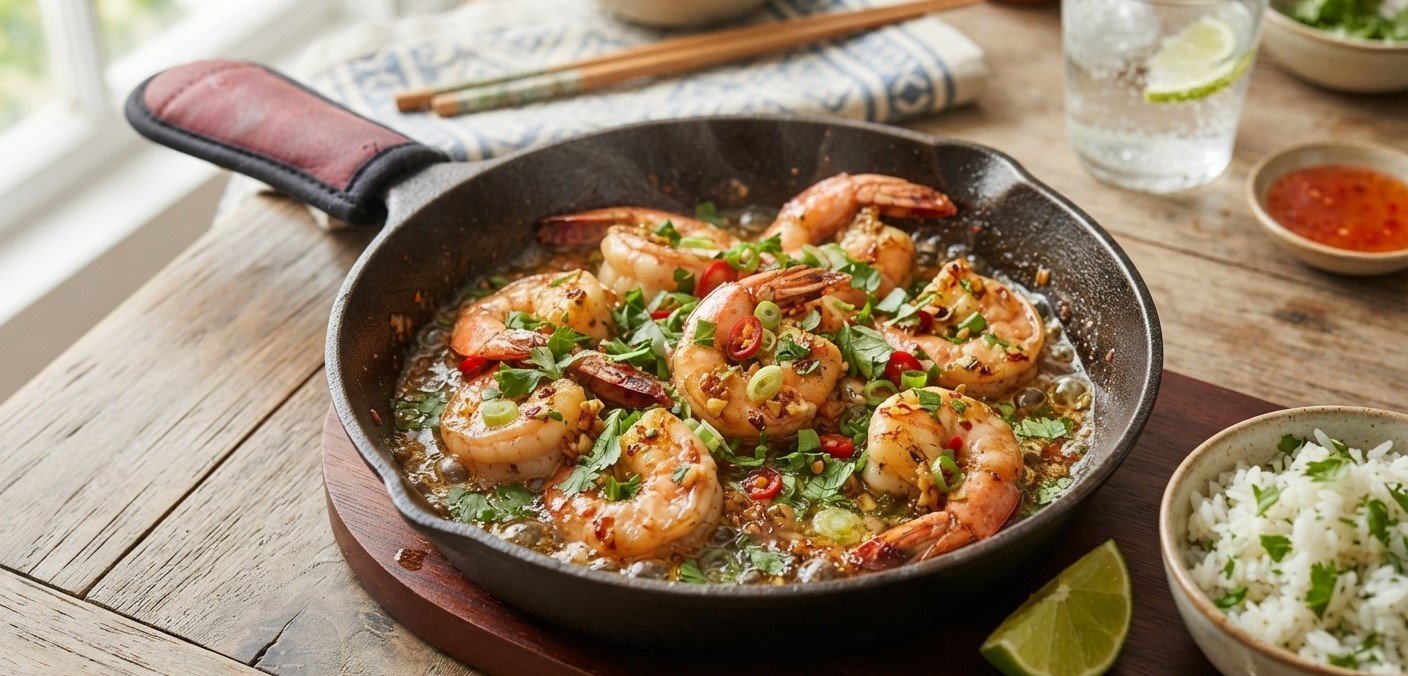 Thai Garlic Butter Prawns