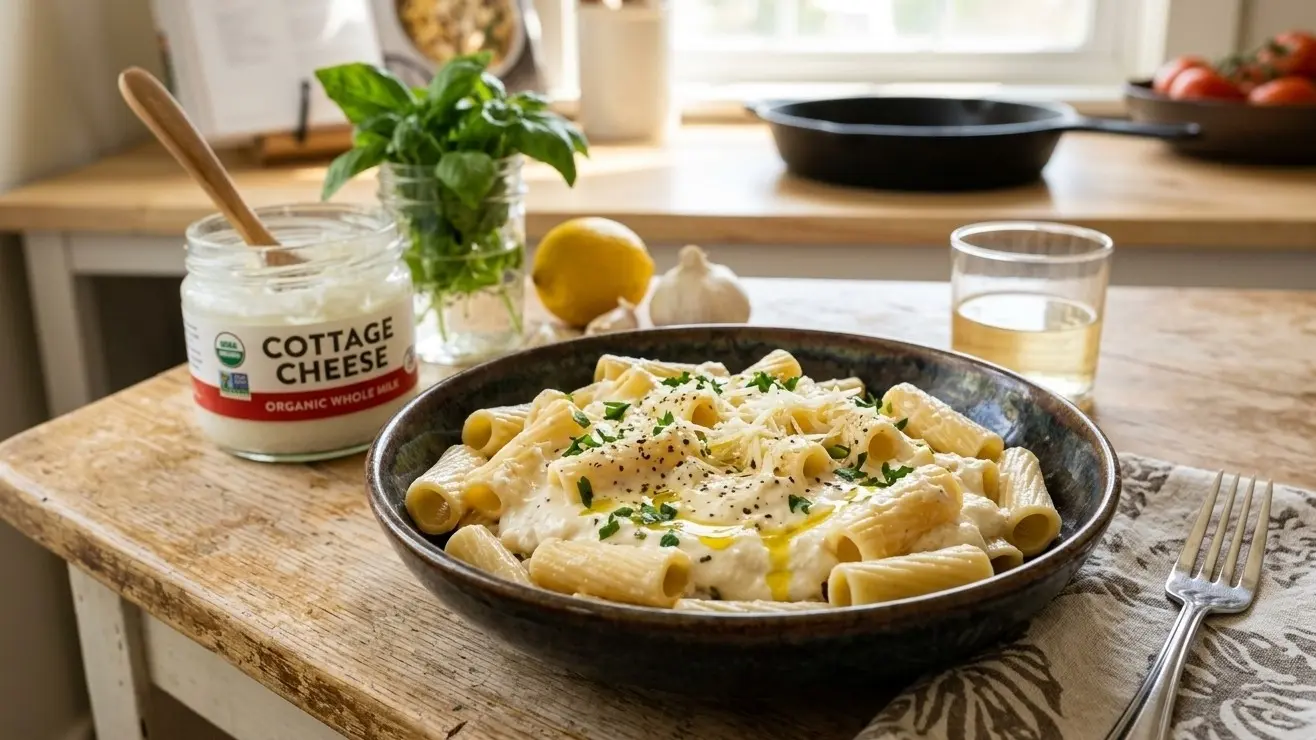 High-Protein Cottage Cheese Pasta Sauce
