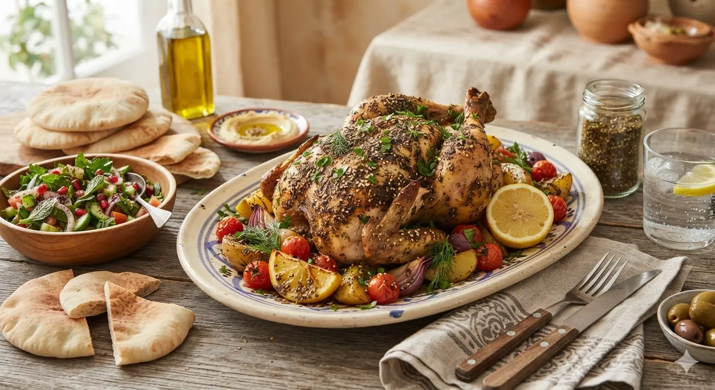 Crispy Roasted Zaatar Chicken