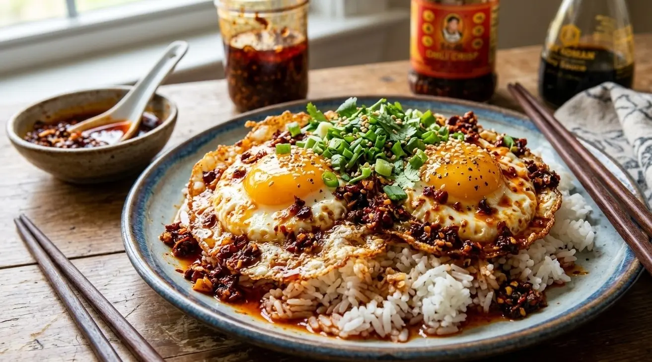 Crispy Chili Oil Fried Eggs