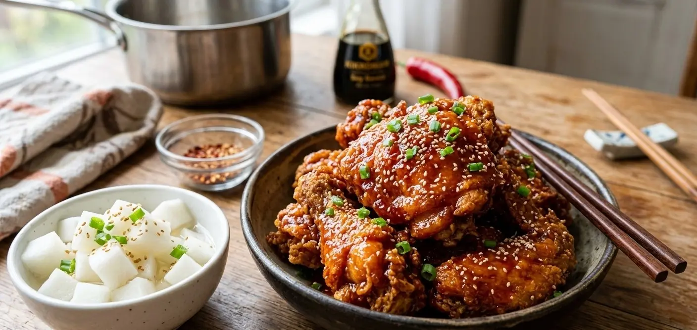 Crispy Korean Fried Chicken (Dakgangjeong)